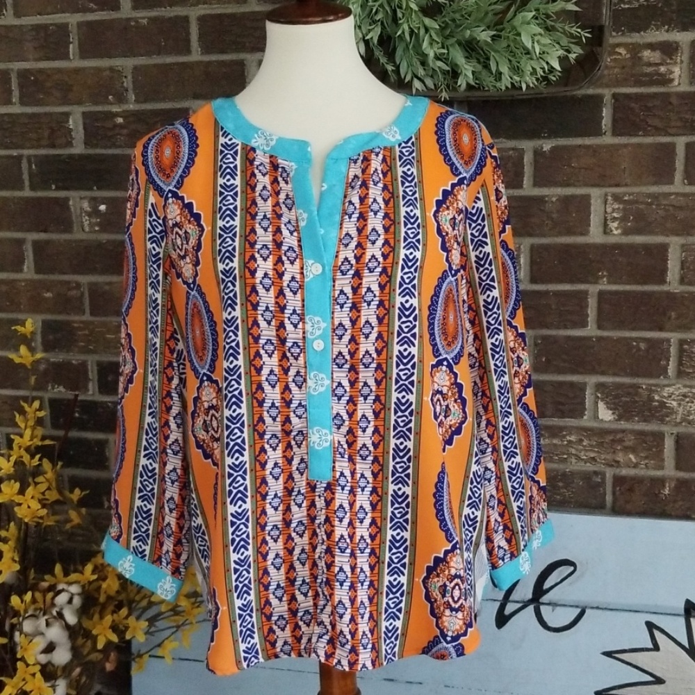 Gibson Latimer Multi-Color Top